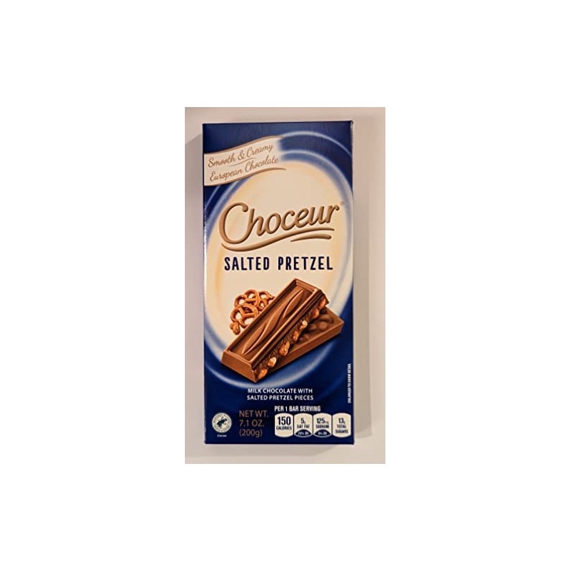 Choceur Smooth & Creamy European Chocolate: Crunchy Salted Caramel, Milk