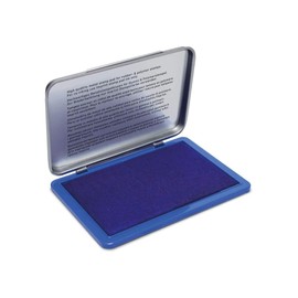 Trodat 9071M Imprint, Cuscinetto imbevuto di Inchiostro di Colore Blu a base acqua, per Timbri Manuali, per Formati Medio-Piccoli, Misura 90 x 50 mm, Struttura in Metallo e Plastica