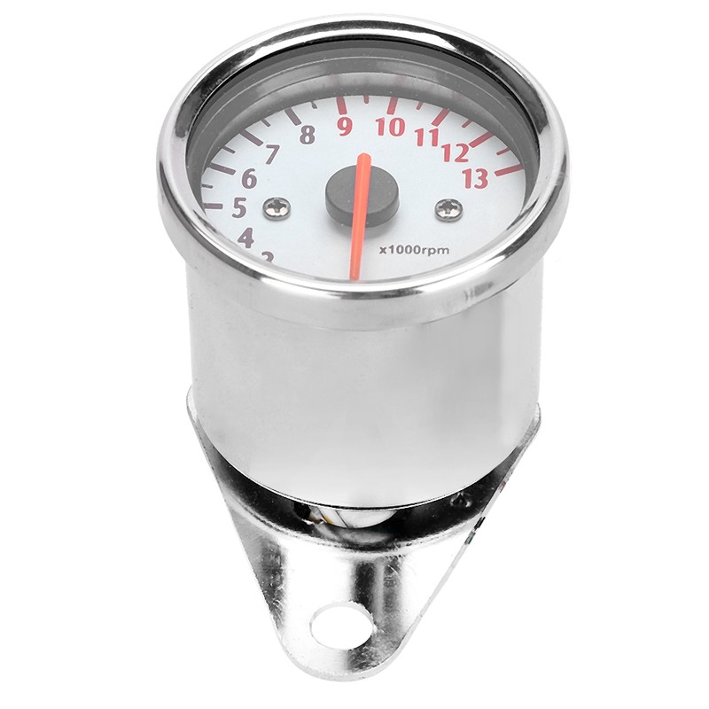 DC 12V Universal Motorcycle LED Display Tachometer Electronic Tach Meter