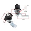 eMagTech 2 Set Zinc Alloy Quarter Turn with Keys Cut