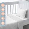 Toddler Crib Pillow Cases 33x46cm White, 2pc 400 Thread Count