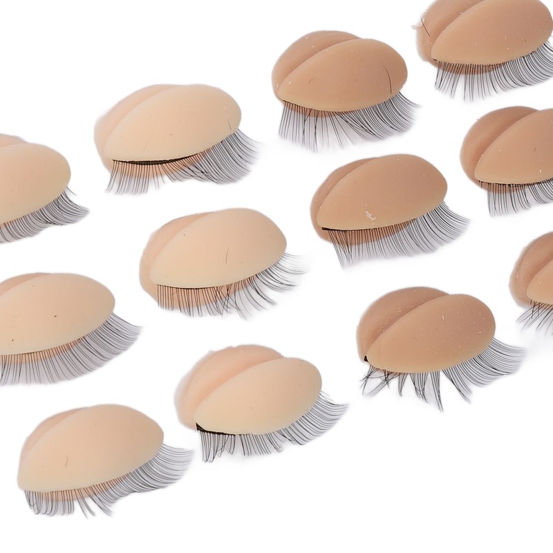 9 Pairs Replaced Eyelids Silicone Removable Eyelids with Lashes for