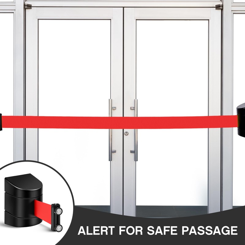 Landical 4 Pack 16.4 ft Magnetic Wall Mount Retractable Belt