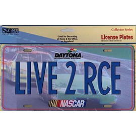 NASCAR LICENSE PLATE LIVE 2 RCE DAYTONA INTERNATIONAL SPEEDWAY