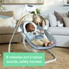 Ingenuity SimpleComfort Compact Soothing Swing, Rotating Toy Bar, Rotating Seat,