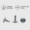 (Pack of 50) Zinc Plated Steel 4.2 x 13mm Screws,