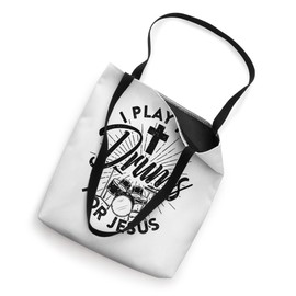 I Play The Drums For Jesus Drums Player Music Lover Worship Tote Bag