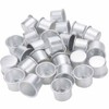 20 Pcs Aluminum Candle Cups Small Metal Candlestick Holder Cups