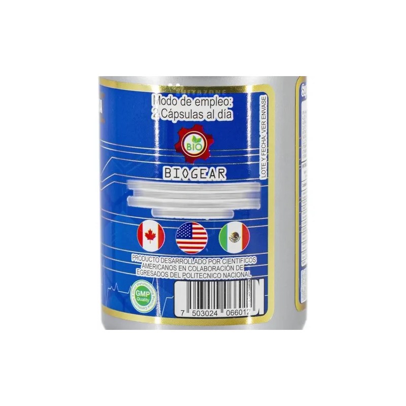 Factor De Biogear 60 Cápsulas Veganas Sin Lactosa