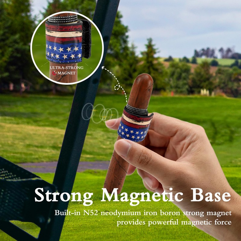 WONXISEN Magnetic Cigar Clip Adjustable for 38-60 Ring Gauge Secure