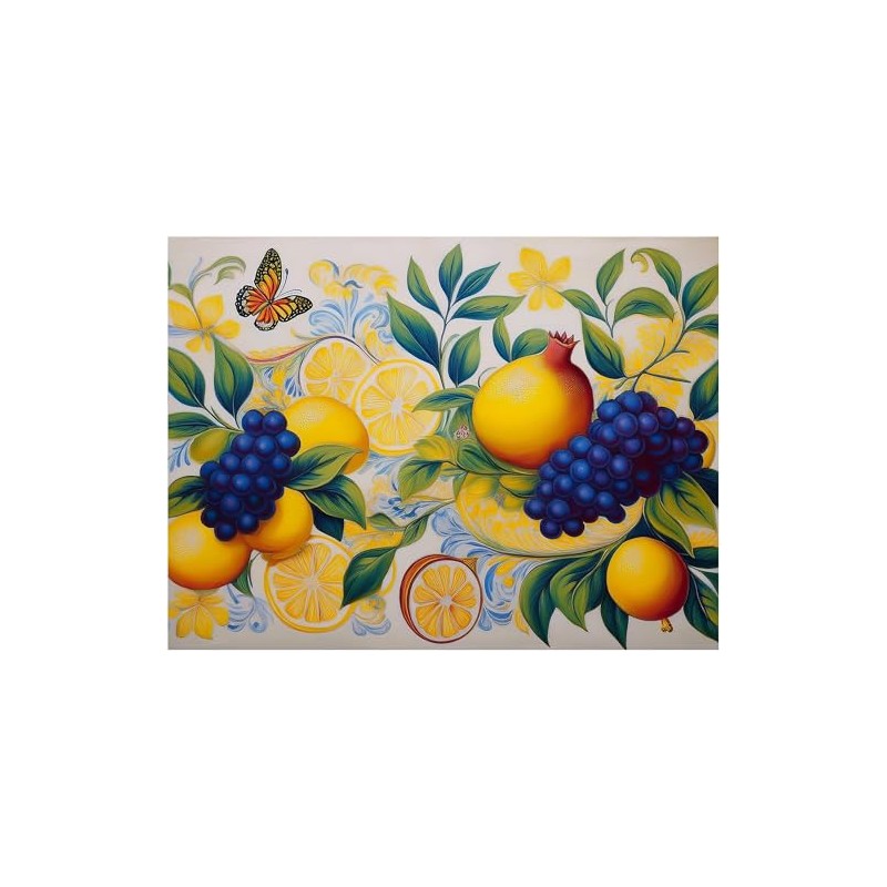 Fruit Bouquet Pattern A949 Accent Tile Mural Kitchen Bathroom Wall