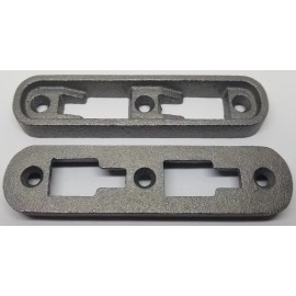 Furniture Knowledge MEDIUM Cast Iron Bed Rail Fastener Set frame hooks Post anchors antique old vint