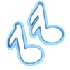 Sweet Prints Inc Set of 2 Musical Notes Cookie Cutter