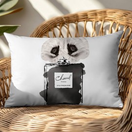 MULTIC White Throw Pillow Covers 12x20 Inch Fashion Floral Perfume Decorative Pillow Cases for Women Girls Couch Bed Bedroom Decor Square Velvet Throw Pillow Cover