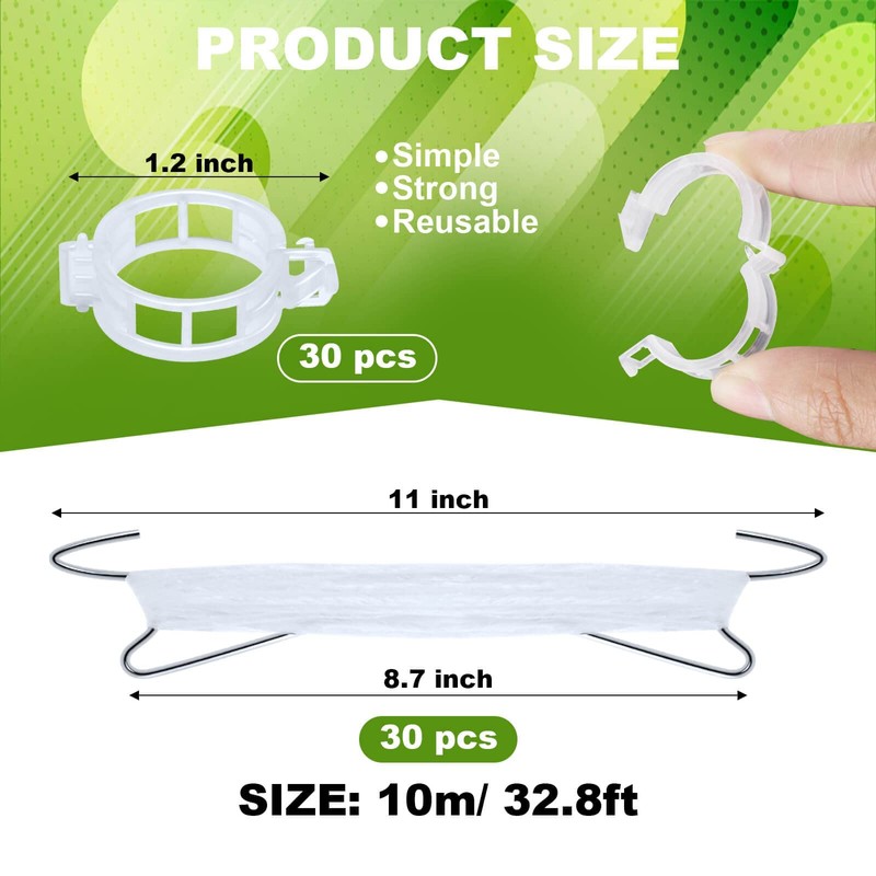 80Pcs Tomato Hooks with String, Tomato Support Hooks, Tomato Holder
