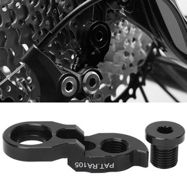 Syrisora ​​Risk Bicycle Rear Derailleur Hanger Extension, Bicycle Frame Rear Hook Extension for 34T-52T (Black)