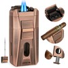 AWOTE Cigar Lighter with Double Jet Flame, Refillable Cigar Torch