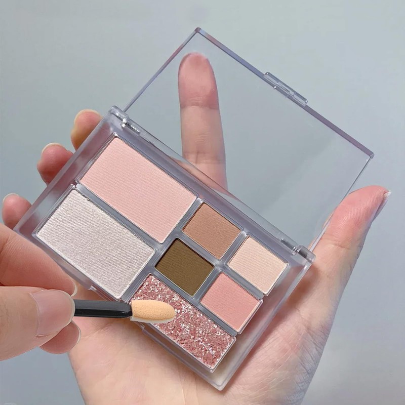 120PCS Eyeshadow Applicators with Organizer, Disposable Eyeshadow Sponge Brush Double-Sided,