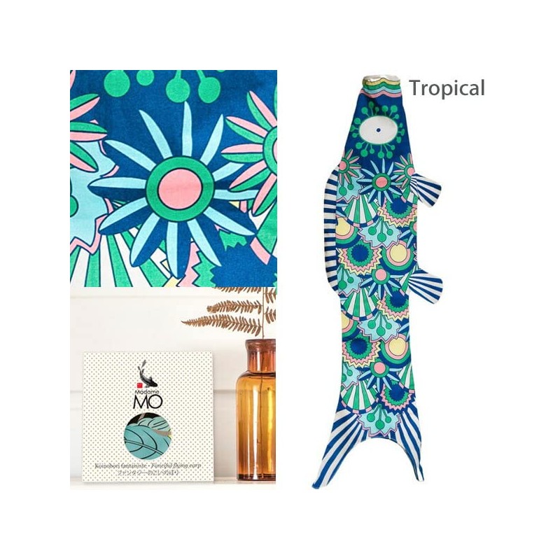 Madame MO Organic Cotton KOINOBORI Koinobori Fancy M Tropical 100cm