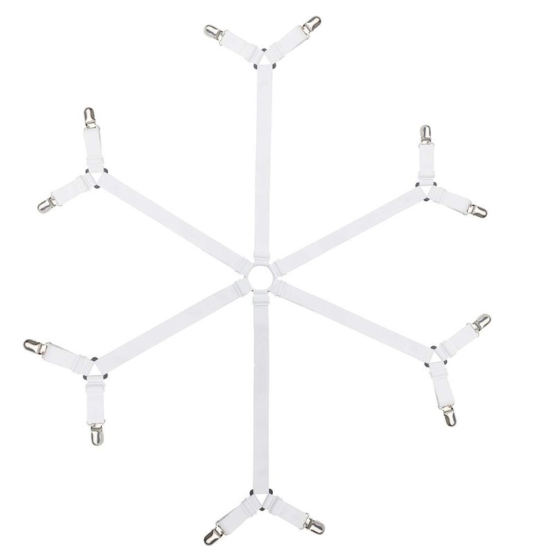 Aclolo Bed Sheet Clips Adjustable Anti Slip Clips Bed Sheet