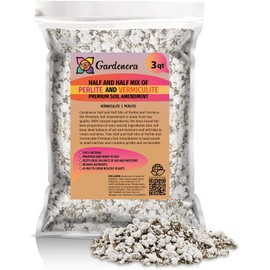 Achieve Ultimate Moisture Balance with Gardenera Perlite Vermiculite Blend - Perfect for Propagation and Moisture Control - 3 Quart