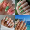 PH PandaHall 5pcs Floral Leaf Nail Art Templates, 96 Patterns