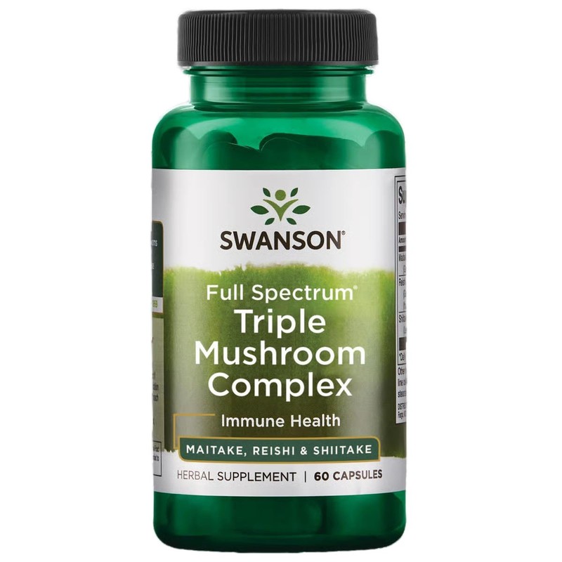 Swanson Full Spectrum Triple Mushroom Complex 60 Capsules