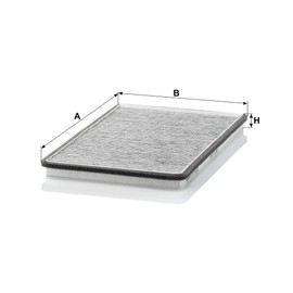 Original MANN-FILTER Interior Filter CUK 3032 – Pollen filter with active charcoal – For passenger cars