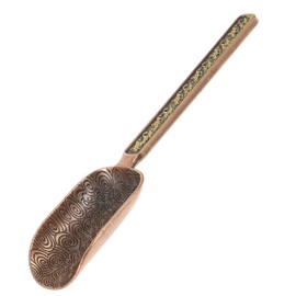 BESTONZON Tea Scoops Vintage Filling Scoop Spice Scoop Coffee Spoon for Salt Sugar Coffee Tea Spoon (Antique Copper)