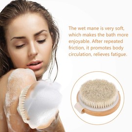 Cepillo Corporal, Cepillo Corporal para Hombre Y Mujer para Cepillado en Seco Y Húmedo para el Cuerpo Espalda Pierna Mano Cepillo Suave Cuerpo Piel Limpieza Ducha Masaje Cepillo Cepillo de Baño