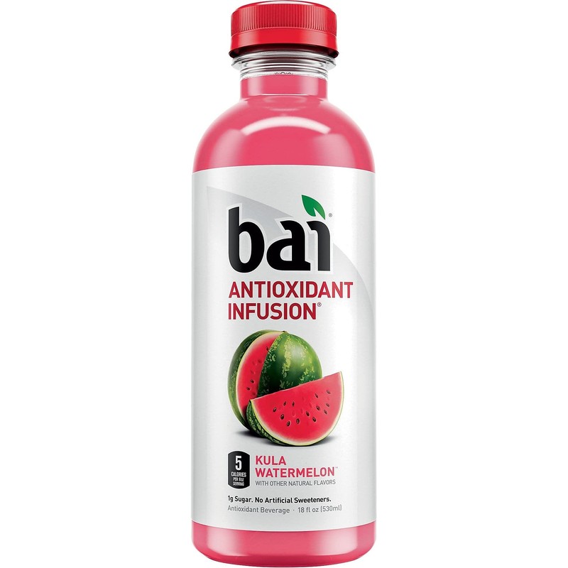 Bai Flavored Water, Kula Watermelon, Antioxidant Infused Drinks, 18 Fluid
