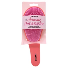 Swissco Soft Touch Ultimate Detangler Colorblock Hair Brush for Natural, Curly, Wet or Dry Hair (Cotton Candy Blush Pink Colorblock)