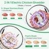 Electric Chicken Shredder,300W Food Processor Meat Grinder with 8 Cup