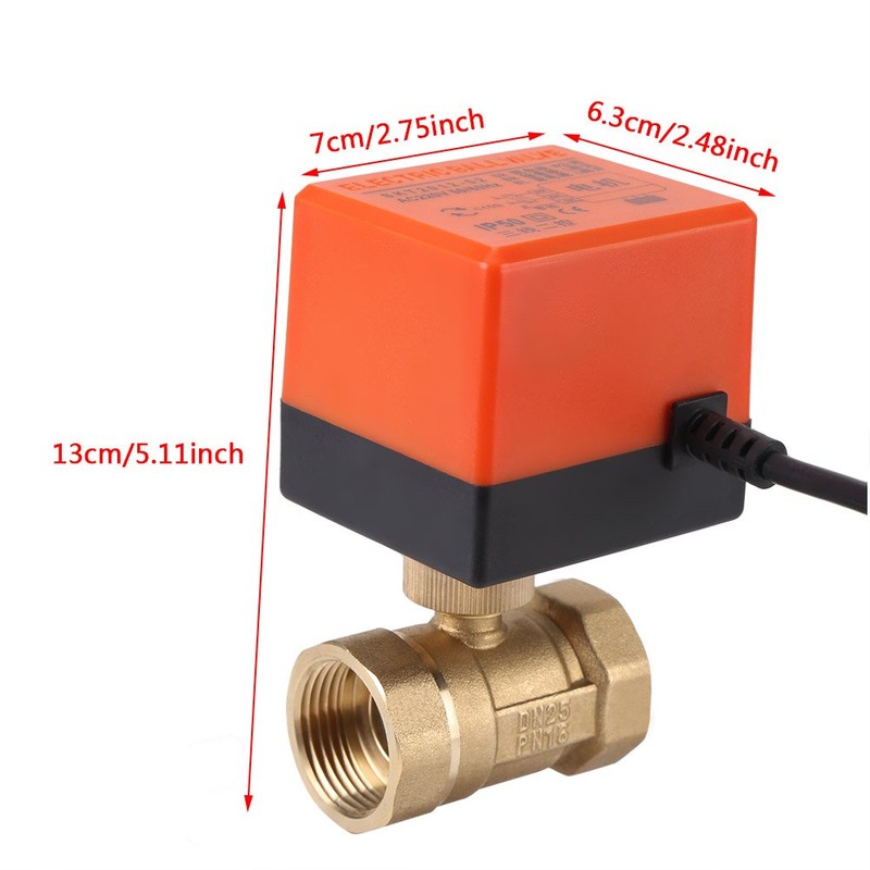 Electric Motorised Ball Valve, 2-Way 3-Wire Zone Valve, Ball Valve,