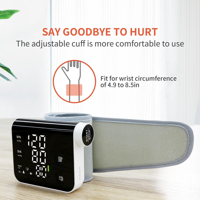 Oklar Blood Pressure Monitor Wrist Automatic Digital Blood Pressure Machine