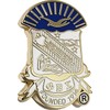 Phi Beta/Β Sigma 3D Shield Lapel Pin [Gold - 1"]