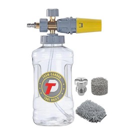 Tool Daily Pressure Washer Foam Cannon with Additional  1.1mm Orifice Nozzle, 1.5L Capacity, and M22/1/4 Inch Quick Connect for Car and SUV Washing:_yellow