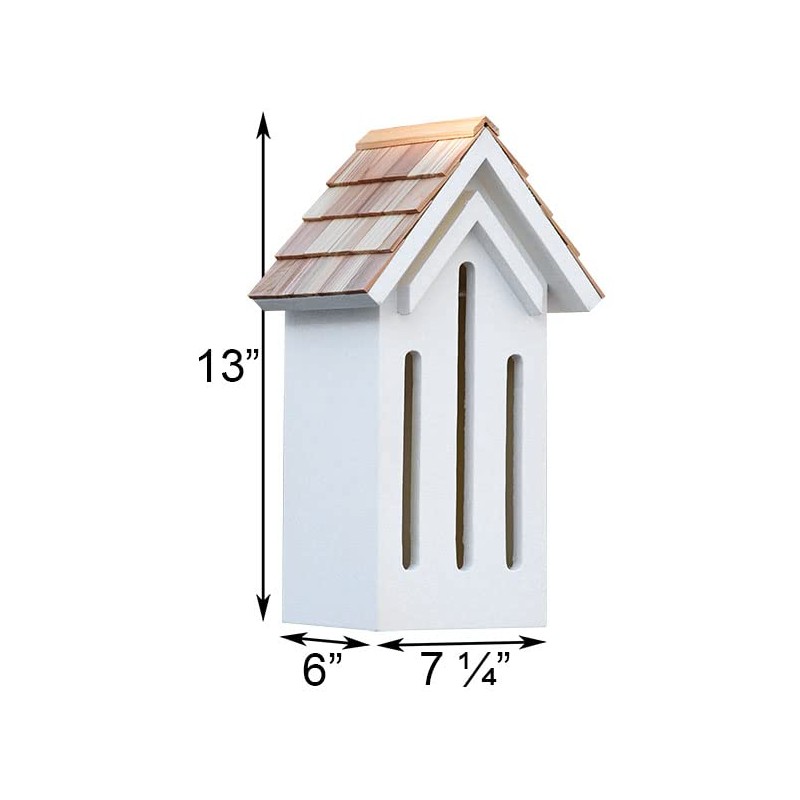 White Butterfly House for Outdoors, Garden, Backyard, and Home Decor