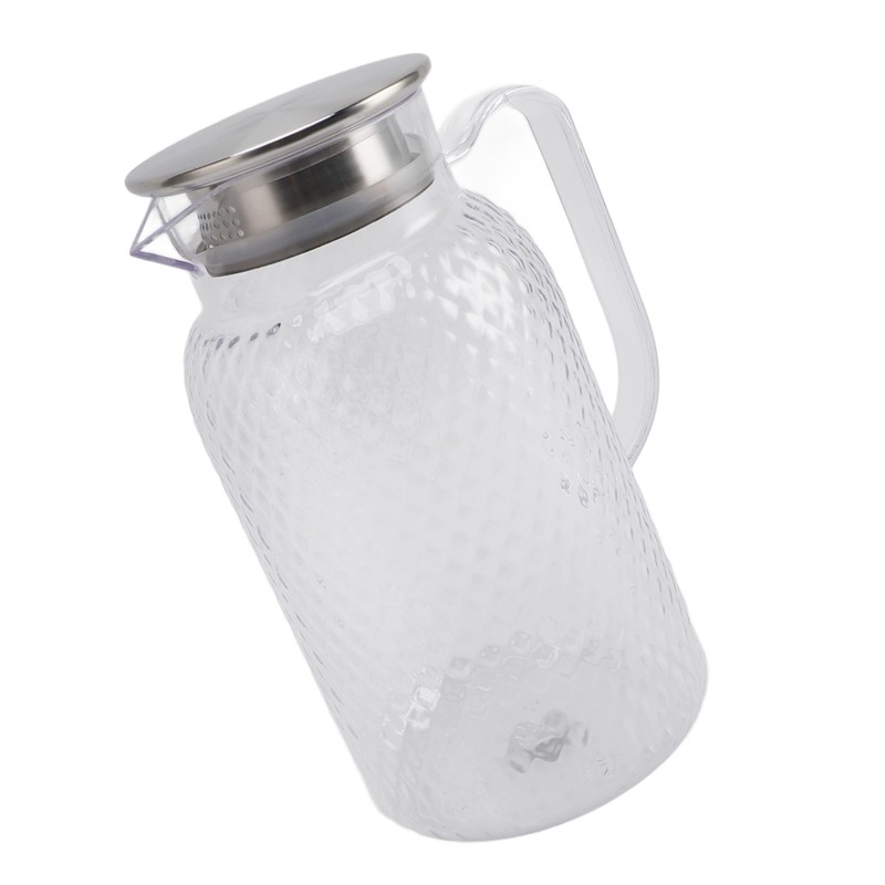Water Pitcher with Lid and Handle 1500ml Acrylic Heat Resistant