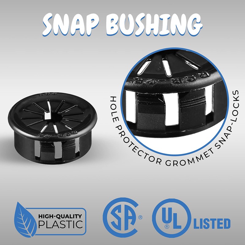 OhLectric Snap Bushing With Shutter - Plastic Snap Bushing for