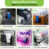 Adjustable car cup holder, 2-pack, foldable wall mounted plastic car