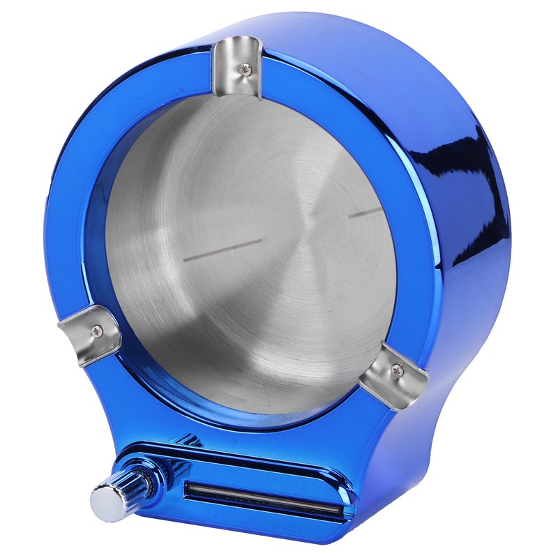 Stainless Steel Ashtray with Matches Lighter Function for Home Office