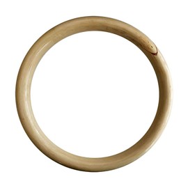 A ALFEEL Wing Chun Rattan Ring (9 Inch) Natural Wood Wing Tsun Kung Fu Wrist Hand Legs Strength Martial Arts Training Equipment