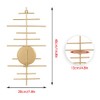 AIM & GGKK Gold Metal Candle Sconce Holder,Hanging Wall Mounted