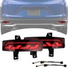 BINQIGOO Full LED Rear Bumper Reflector Fog DRL Kit for
