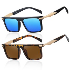 Perfectmiaoxuan Polarized Sunglasses Men Women UV400 Anti-Glare Driving Fishing Hiking Acetate Frame Retro Sun Glasses