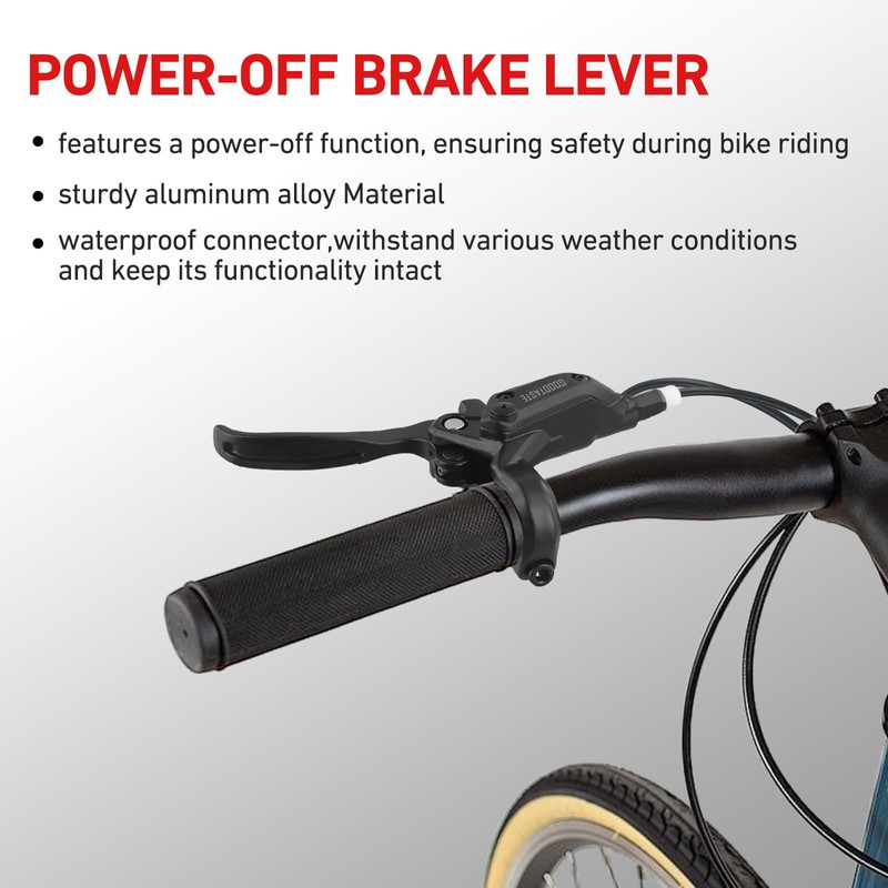 Drhomeam Left & Right Electronic Brake Lever Set for Most