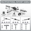 Magnetic Ratchet Screwdriver Set (43-in-1), Multi-Function DIY Mini Ratchet Screwdriver