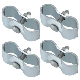 Skelang 4 Pcs Chain Link Fence Panel Clamp, Kennel Fence Connector for 1-3/8" Pipe Panel Frame