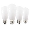 LUMILECT Dimmable Milky ST64 Edison Light Bulb 25W Equivalent, Soft